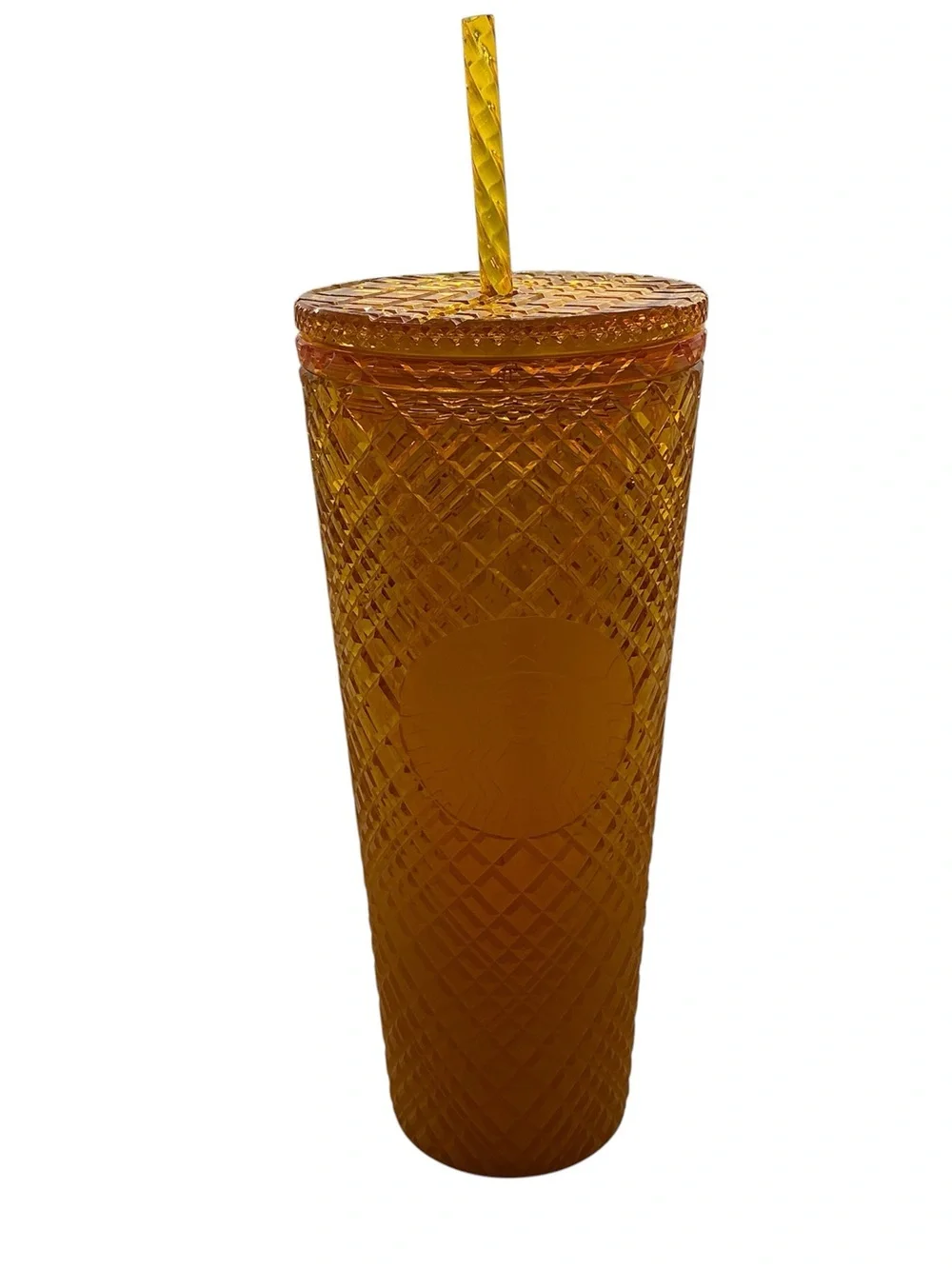 New Starbucks 2022 Summer Orange Mango Ombre Jeweled Venti Cold Cup